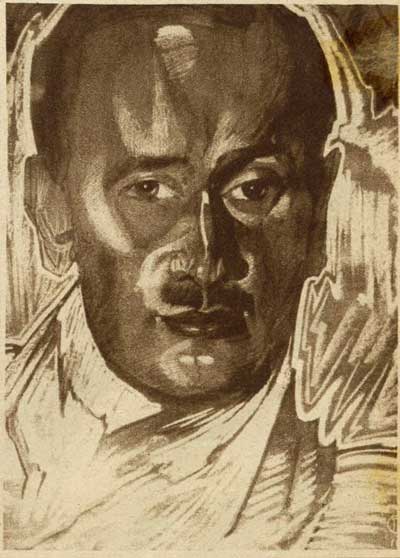 Portrait of a man (Stanisław Alberti ?), 1920, Stanisław Ignacy Witkiewicz