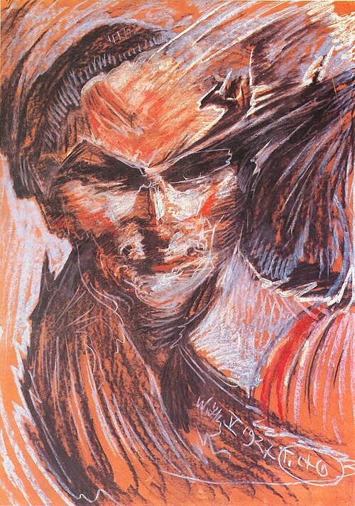 Portrait of Helena Białynicka-Birula, "a materializing phantom", 1927, Stanisław Ignacy Witkiewicz