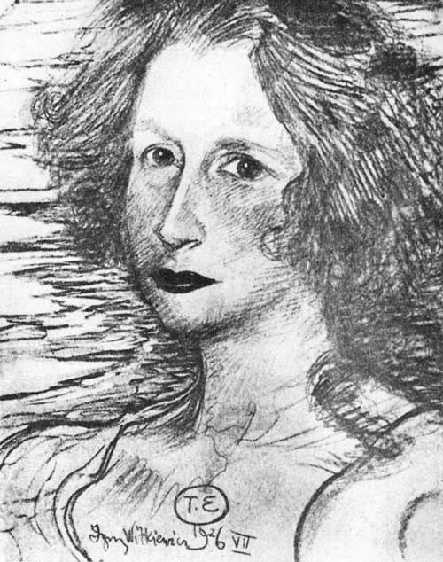 Portrait of Irena Solska, 1926, Stanisław Ignacy Witkiewicz