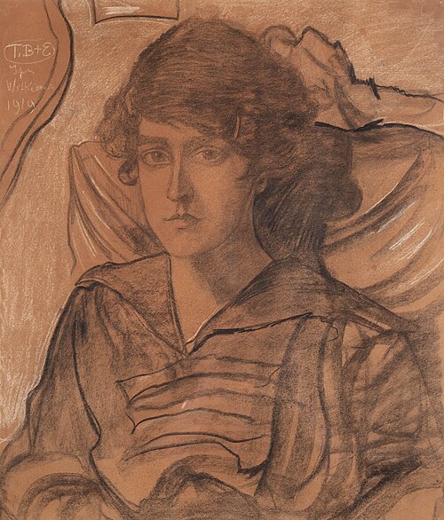 Portrait of Maria Plucińska née Niklas, 1919, Stanisław Ignacy Witkiewicz