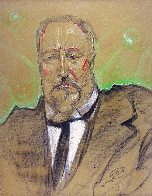 Portrait of Aleksander Lednicki, 1923, Stanisław Ignacy Witkiewicz