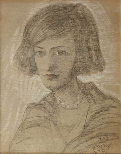 Portrait of Mrs. Lisicka-Ponińska, 1930, Stanisław Ignacy Witkiewicz