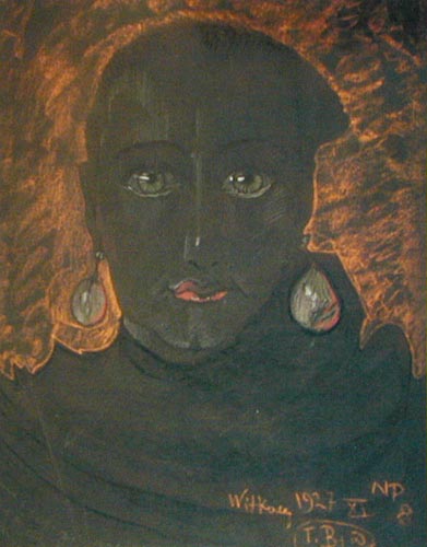 Portrait of Władysława Reynelowa, The Queen of hell, 1927, Stanisław Ignacy Witkiewicz