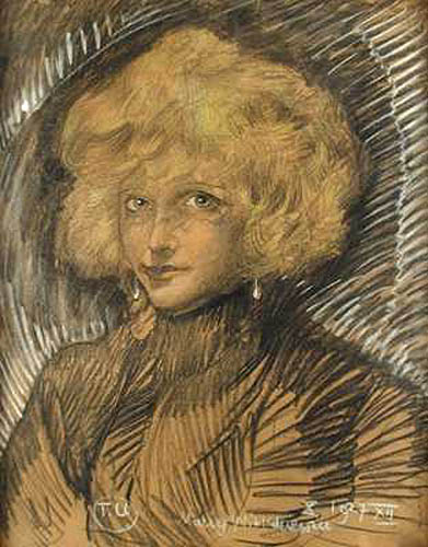 Portrait of Olga Wojakowa, 1927, Stanisław Ignacy Witkiewicz