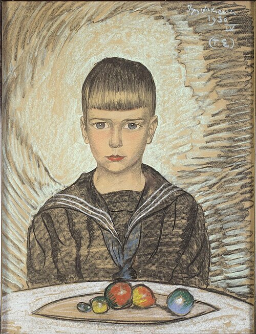 Portrait of Józef Januszkowski, 1930, Stanisław Ignacy Witkiewicz