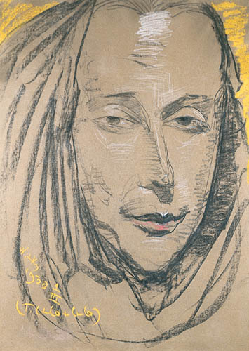 Portrait de Michał Choromański, 1930, Stanisław Ignacy Witkiewicz
