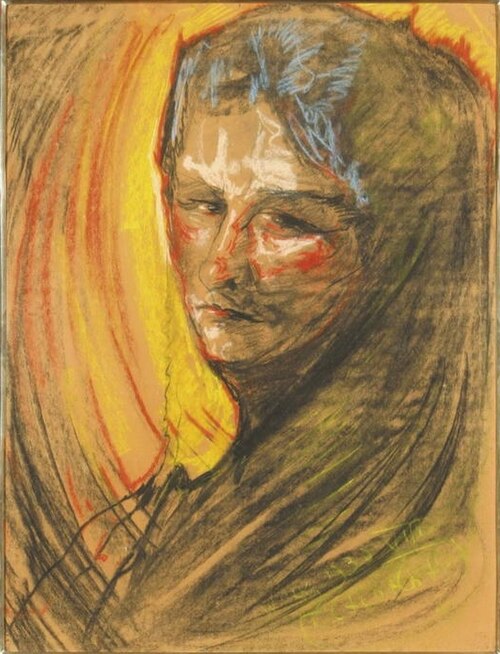 Portrait of Helena Białynicka - Birula (?), 1930, Stanisław Ignacy Witkiewicz