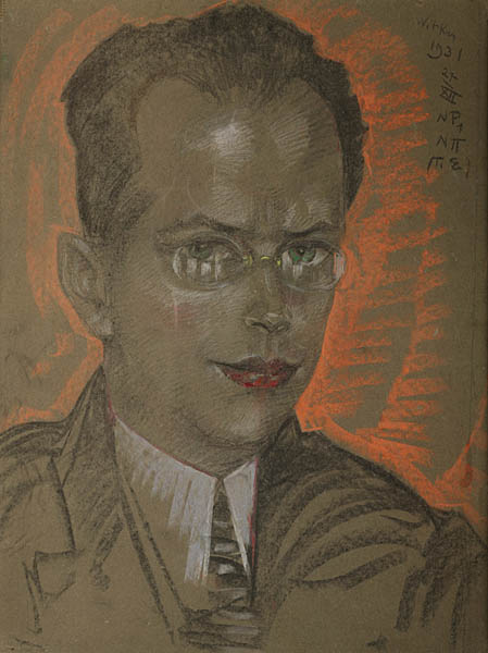 Portrait of a man with glasses, 1931, Stanisław Ignacy Witkiewicz