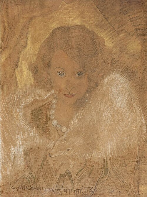 Female Portrait (Irena Solska?), 1933, Stanisław Ignacy Witkiewicz