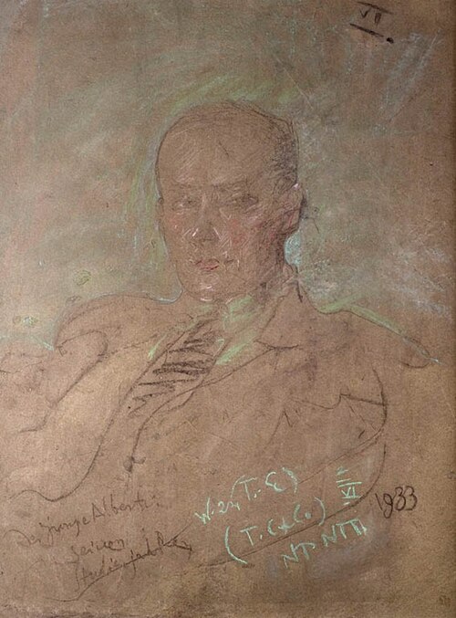 Portrait of Stanisław Alberti, 1933, Stanisław Ignacy Witkiewicz