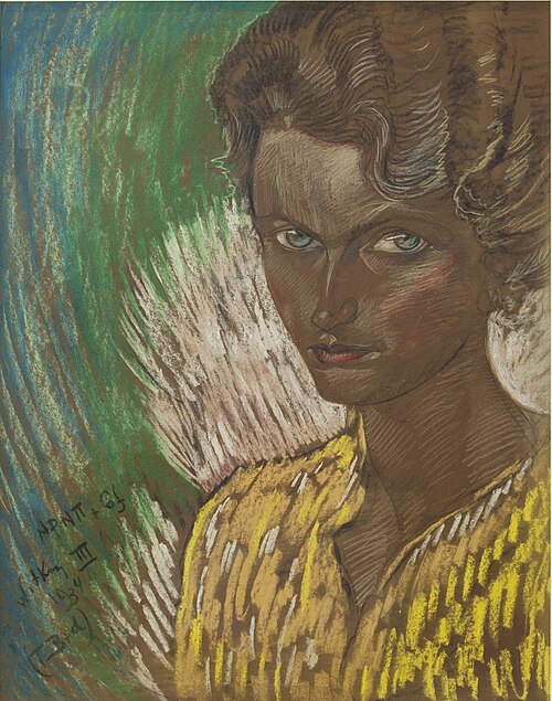 Portrait of Maria Sklenarska née Wilczek, 1934, Stanisław Ignacy Witkiewicz