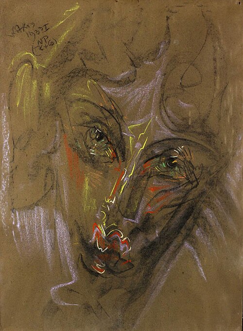 Portrait of Janina Turowska-Leszczyńska, 1933, Stanisław Ignacy Witkiewicz
