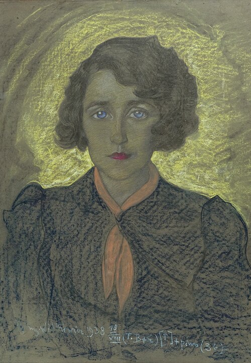 Portrait of Joanna Neumann-Dobrzańska, 1938, Stanisław Ignacy Witkiewicz