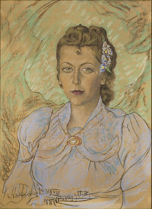 Portrait of Jadwiga Pilińska née Gadomska, 1939, Stanisław Ignacy Witkiewicz