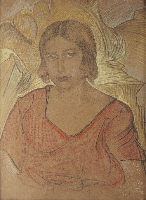 Portrait of Zofia Jakimowicz-Bujak, 1924, Stanisław Ignacy Witkiewicz