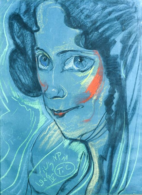 Portrait of Maria Kasprowicz, 1926, Stanisław Ignacy Witkiewicz