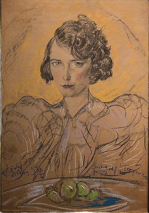 Portrait of Józefina Konińska, 1936, Stanisław Ignacy Witkiewicz