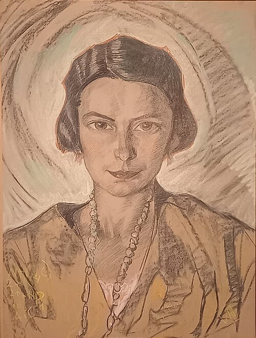 Portrait of Jadwiga Bystroniowa nee Misiałkowska, 1929, Stanisław Ignacy Witkiewicz