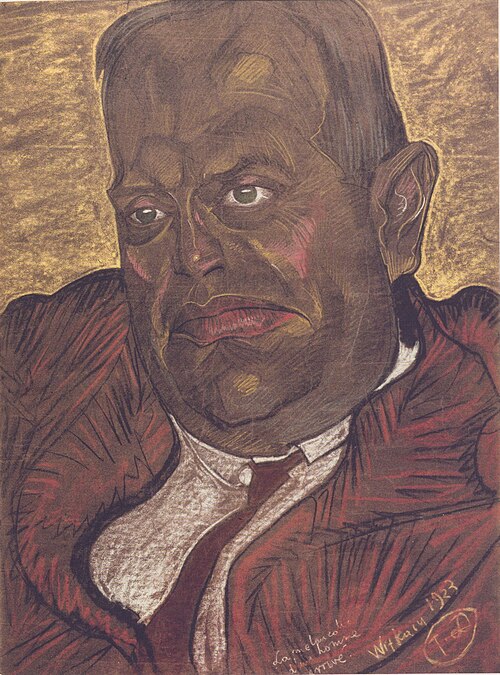 Portrait of Leon Chwistak, 1923, Stanisław Ignacy Witkiewicz