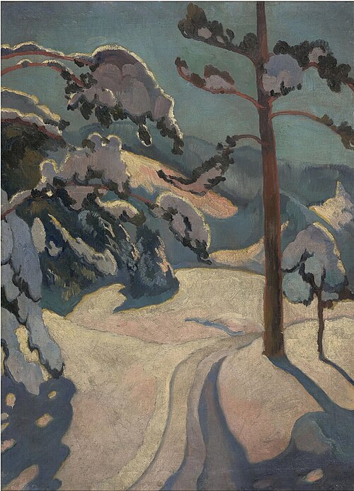Winter landscape, 1910, Stanisław Ignacy Witkiewicz