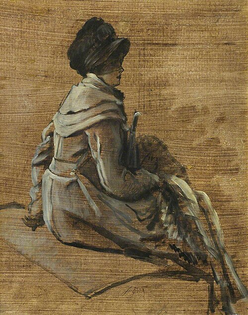 A Study for 'By Water': Kathleen Newton, née Kelly (1854–1882), 1880, James Tissot