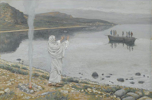 Apparition du Christ sur les bords du lac de Tibériade, 1890, James Tissot