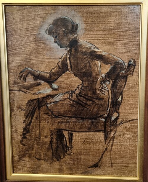 Jeune femme jouant aux échecs, 1877, James Tissot