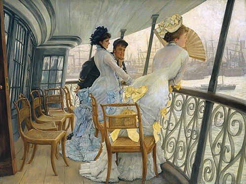 La Galerie du HMS Calcutta (Portsmouth), 1876, James Tissot