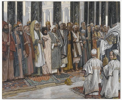 L'épreuve des prétendants au mariage de la sainte Vierge, 1890, James Tissot