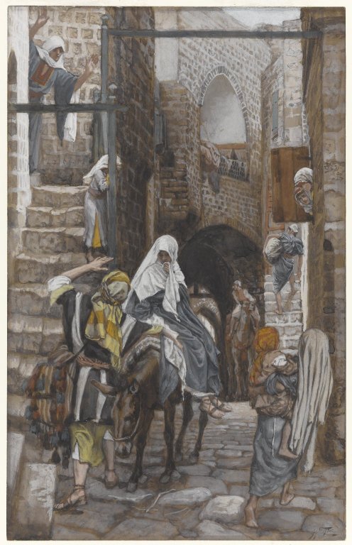 Saint Joseph cherche un gîte à Bethléem, 1890, James Tissot