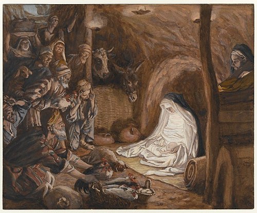 L’Adoration des bergers, 1890, James Tissot