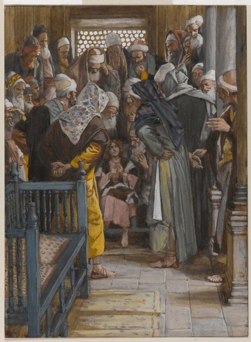 Jésus parmi les docteurs, 1890, James Tissot