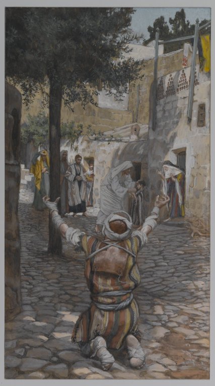 Guérison des lépreux à Capernaum, 1890, James Tissot