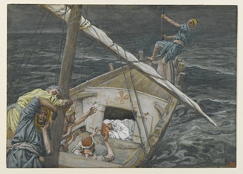 Jésus dormant pendant la tempête, 1890, James Tissot