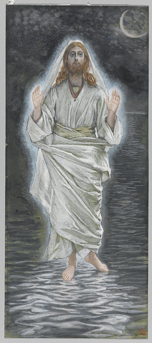 Jésus marche sur la mer, 1890, James Tissot