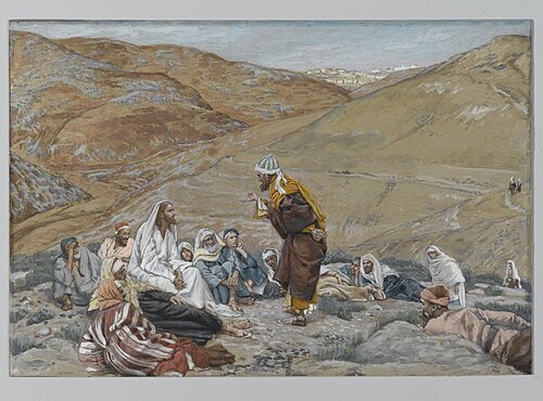 Le scribe se leva pour tenter Jésus, 1890, James Tissot