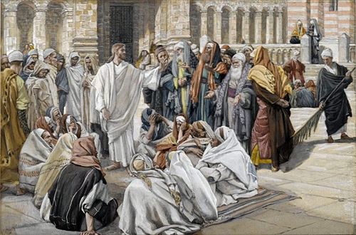 Les pharisiens questionnent Jésus, 1890, James Tissot