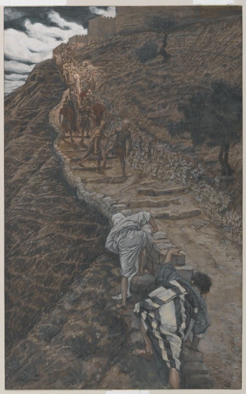 Saint Pierre et Saint Jean suivent de loin, 1890, James Tissot