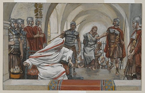 Jésus emmené de Hérode à Pilate, 1890, James Tissot