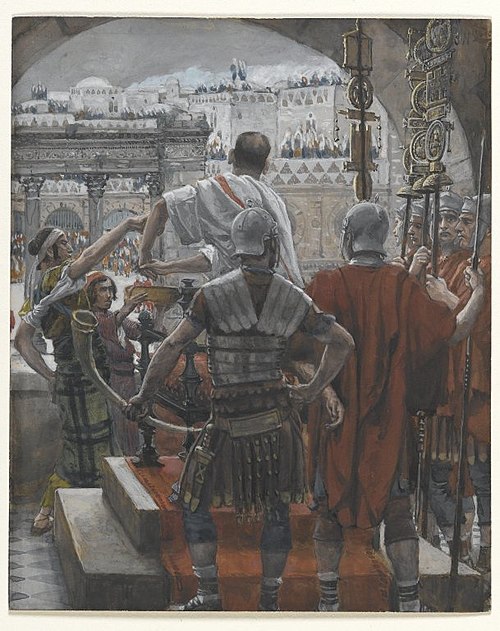 Pilate se lave les mains, 1890, James Tissot