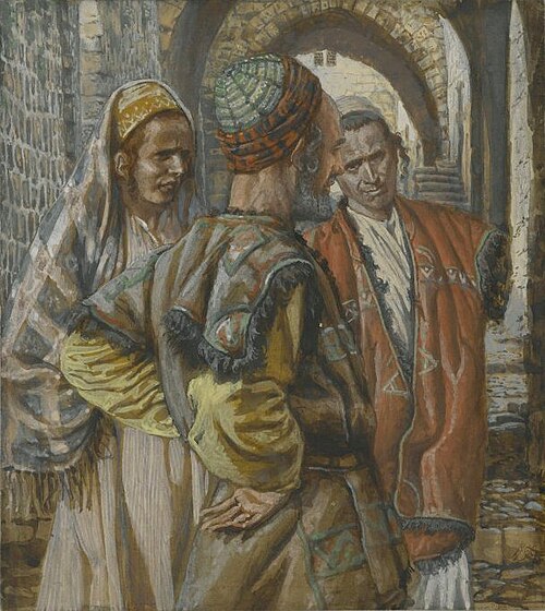 Simon de Cyrène et ses deux fils, Alexandre et Rufus, 1890, James Tissot