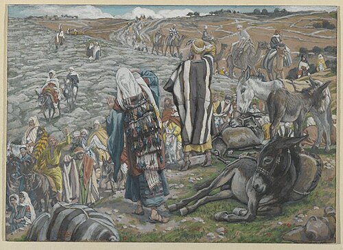 Au retour de Jérusalem on s'aperçoit que Jésus est perdu, 1890, James Tissot