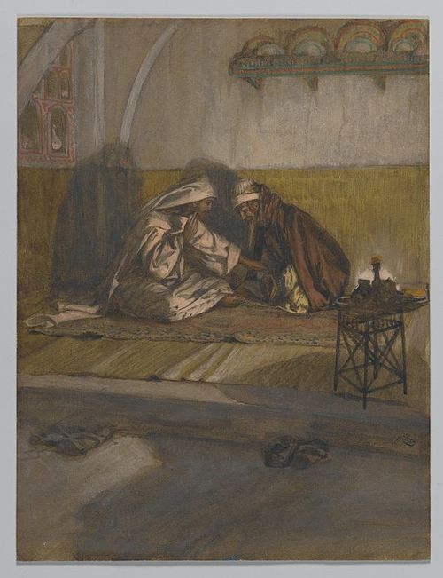 Entretien de Jésus et de Nicodème, 1890, James Tissot