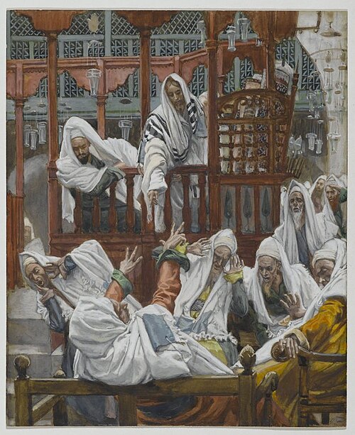 Le possédé dans la Synagogue, 1890, James Tissot