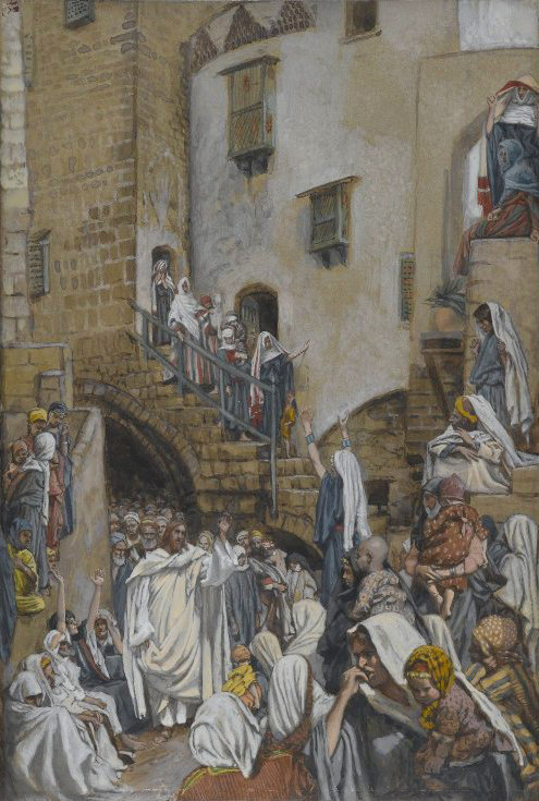 Une femme crie dans en foule, 1890, James Tissot