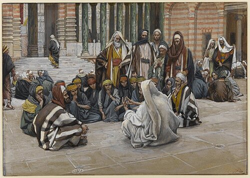 Jésus parle près du trésor, 1890, James Tissot