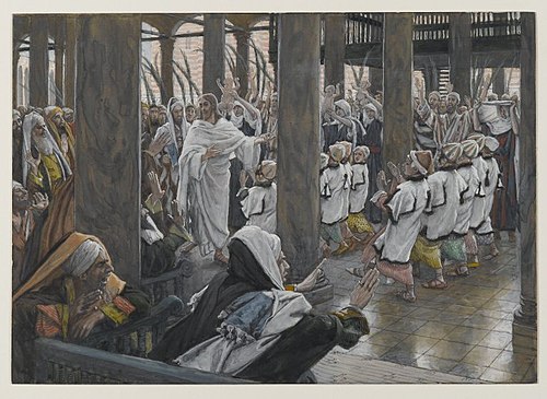 Le cortège dans le Temple, 1890, James Tissot