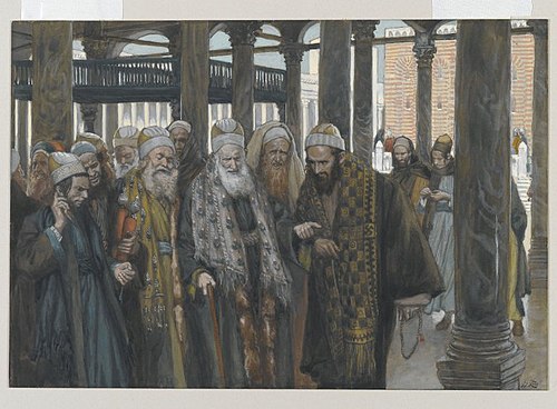 Les princes des prêtres se consultent, 1890, James Tissot