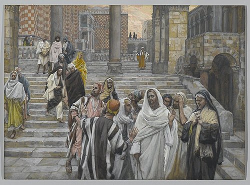 Les disciples admirent les constructions du Temple, 1890, James Tissot