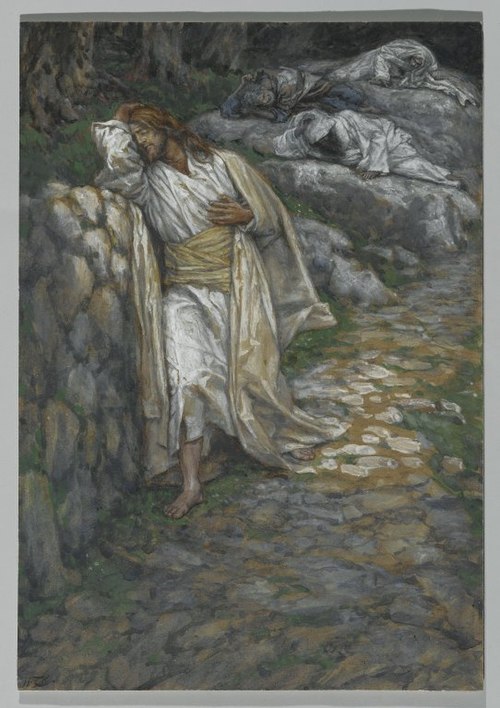 Mon âme est triste jusqu'à la mort, 1890, James Tissot